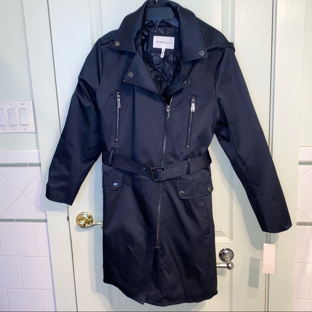 BCBGeneration Front Zip Hooded Jacket - Picture 2 of 5